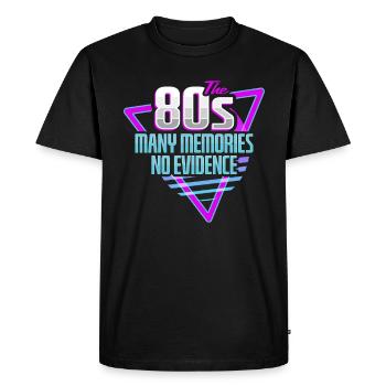 80s car design for an 80s party - Men's Premium Organic T-Shirt - black - Front - Nico (187cm)