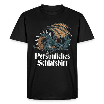 Chemise de couchage officielle - Dragon Personal - T-shirt Premium bio Homme - noir - Devant - Nico (187cm)