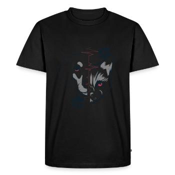 Amis chiens et chats - T-shirt Premium bio Homme - noir - Devant - Nico (187cm)