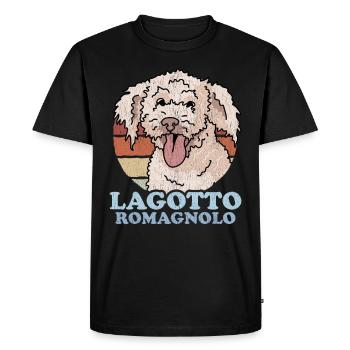 Lagotto Romagnolo | Dog Dog Owner Gift - Men's Premium Organic T-Shirt - black - Front - Nico (187cm)