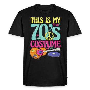 Ceci est mon costume des années 70 pour tous ceux qui aiment les années 70 - T-shirt Premium bio Homme - noir - Devant - Nico (187cm)