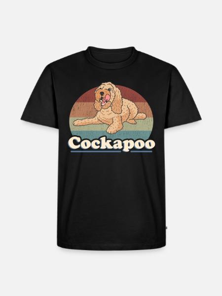 Cockapoo Hund Hundehalter Hundebesitzer Geschenk - Männer Premium Bio T-Shirt - Schwarz
