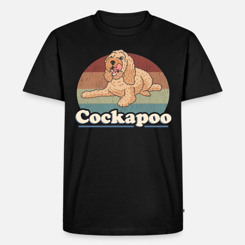 Cockapoo Hund Hundehalter Hundebesitzer Geschenk - Männer Premium Bio T-Shirt - Schwarz