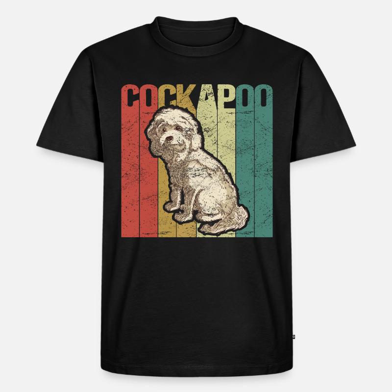 Cockapoo Hunde | Cockerpoo Spoodle Geschenk - Männer Premium Bio T-Shirt - Schwarz