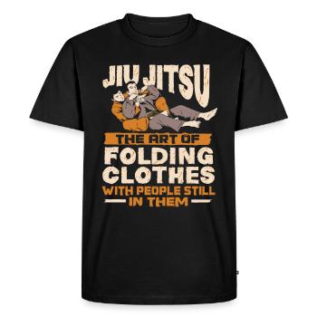Combattant de Jiu Jitsu - T-shirt Premium bio Homme - noir - Devant - Nico (187cm)