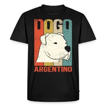 Dogo Argentino Grand Cadeau Danois - T-shirt Premium bio Homme - noir - Devant - Nico (187cm)