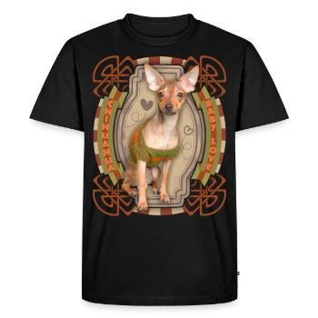 Chihuahua, dicton drôle, amour amour - T-shirt Premium bio Homme - noir - Devant - Nico (187cm)