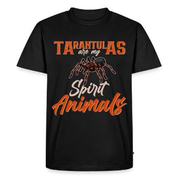 Tarantula - Men's Premium Organic T-Shirt - black - Front - Nico (187cm)