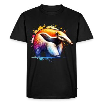 Fourmilier - T-shirt Premium bio Homme - noir - Devant - Nico (187cm)
