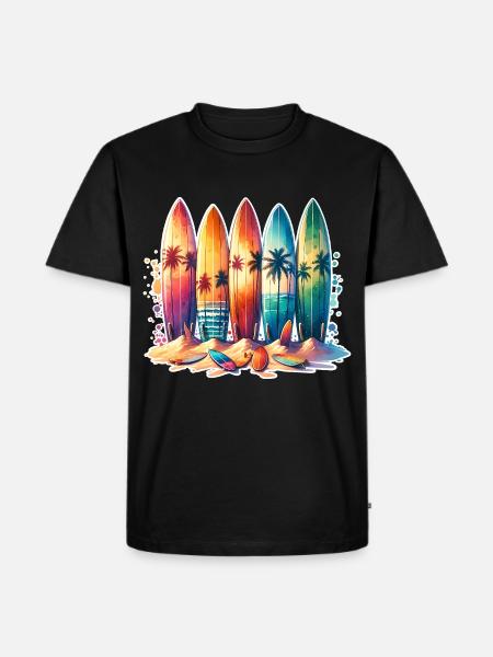 Surfeurs - T-shirt Premium bio Homme - noir