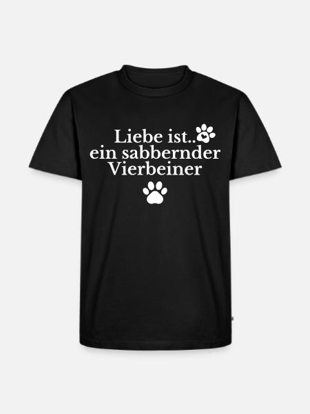 Funny dog saying - Men's Premium Organic T-Shirt - black