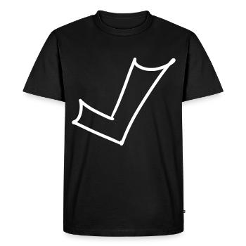 Hook Emoji Sketch Dessin - T-shirt Premium bio Homme - noir - Devant - Nico (187cm)