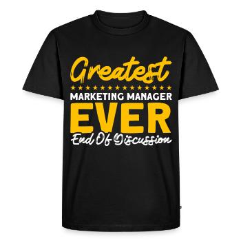 The Best Marketing Manager Digital Marketing - Men's Premium Organic T-Shirt - black - Front - Nico (187cm)