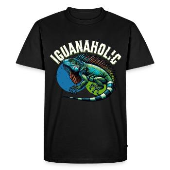 Iguane - T-shirt Premium bio Homme - noir - Devant - Nico (187cm)