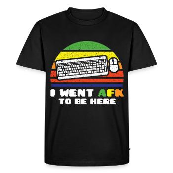 Gambling Gamer Retro Gamer Video Games Gift - Men's Premium Organic T-Shirt - black - Front - Nico (187cm)