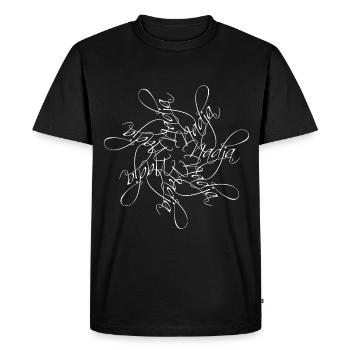 Nadja Name Mandala - Men's Premium Organic T-Shirt - black - Front - Nico (187cm)