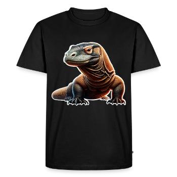 Komodo Dragon - Men's Premium Organic T-Shirt - black - Front - Nico (187cm)