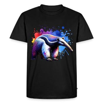 Fourmilier - T-shirt Premium bio Homme - noir - Devant - Nico (187cm)