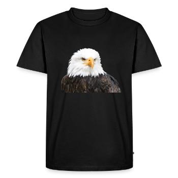Eagle - Men's Premium Organic T-Shirt - black - Front - Nico (187cm)