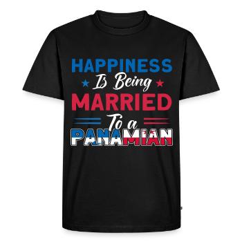 Drapeau panaméen cadeau racines panaméennes - T-shirt Premium bio Homme - noir - Devant - Nico (187cm)
