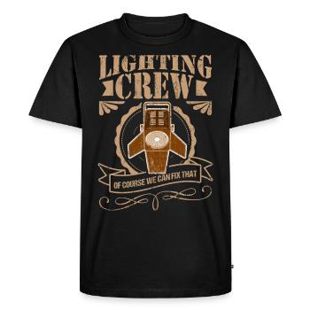 Lighting Technician Crew Light Event Gift - Men's Premium Organic T-Shirt - black - Front - Nico (187cm)