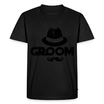 Bachelor Party JGA Gift Team Groom - T-shirt Premium bio Homme - noir - Devant - Nico (187cm)
