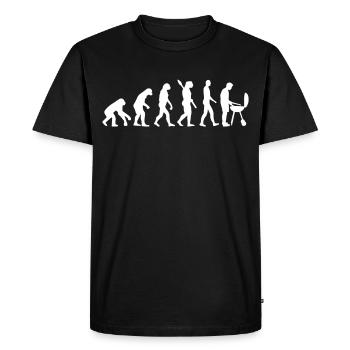 Evolution of BBQ Barbecue Barbecue Gift - Men's Premium Organic T-Shirt - black - Front - Nico (187cm)