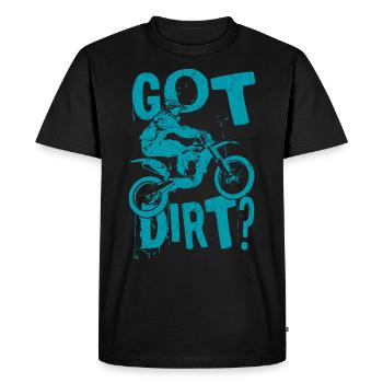 Obtenu la saleté? MotoCross Moto Dirt Bike Cadeau - T-shirt Premium bio Homme - noir - Devant - Nico (187cm)