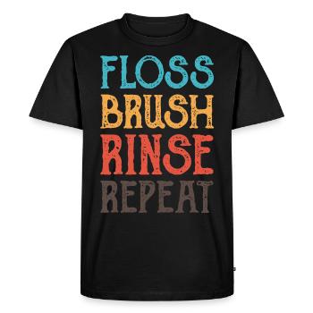 Dentiste dentiste cadeau assistant dentaire - T-shirt Premium bio Homme - noir - Devant - Nico (187cm)