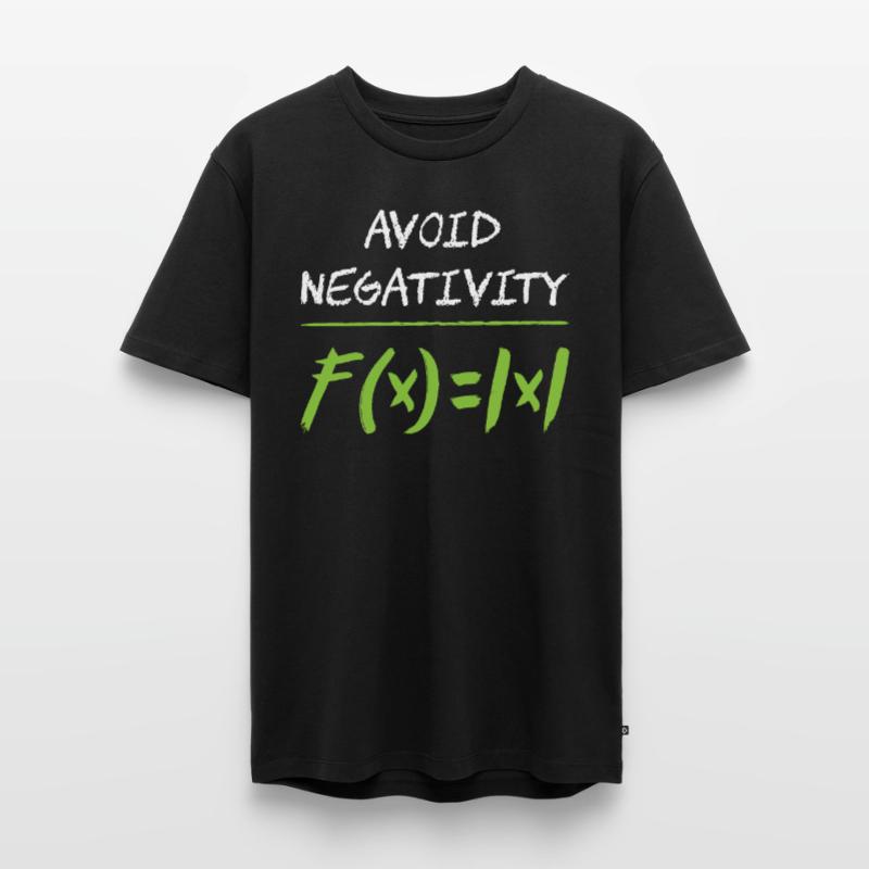 Avoid negativity math Männer Premium Bio T-Shirt
