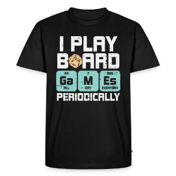 Chemise D20 - T-shirt Premium bio Homme - noir - Devant - Nico (187cm)