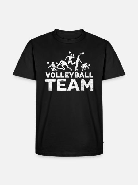 Volleyball team - Men's Premium Organic T-Shirt - black