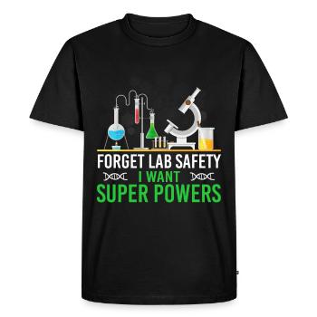 Funny chemist saying design - Men's Premium Organic T-Shirt - black - Front - Nico (187cm)
