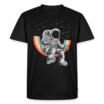 Conception des astronautes - T-shirt Premium bio Homme - noir - Devant - Nico (187cm)
