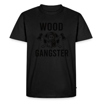 Menuisier Carpenter Zimmermann - T-shirt Premium bio Homme - noir - Devant - Nico (187cm)