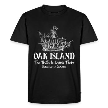 Oak Island Canada Hunting - T-shirt Premium bio Homme - noir - Devant - Nico (187cm)