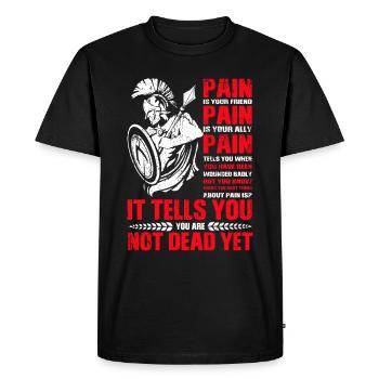 Spartiates Molon Labe - T-shirt Premium bio Homme - noir - Devant - Nico (187cm)
