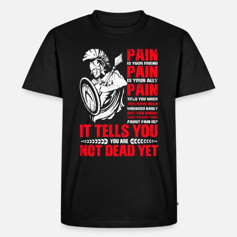 Spartaner Molon Labe - Männer Premium Bio T-Shirt - Schwarz