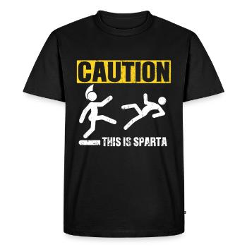 Spartiates Molon Labe - T-shirt Premium bio Homme - noir - Devant - Nico (187cm)