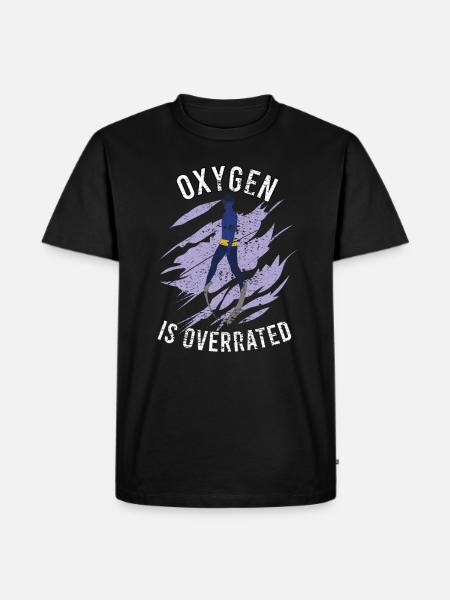 Freediving Apnoetauchen für Freitaucher - Männer Premium Bio T-Shirt - Schwarz