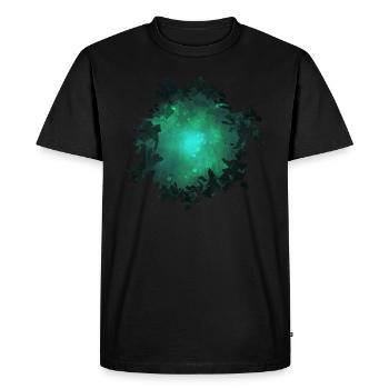 Lucioles dans les bois - T-shirt Premium bio Homme - noir - Devant - Nico (187cm)