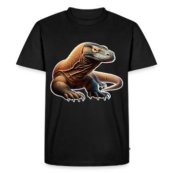 Komodo Dragon - Men's Premium Organic T-Shirt - black - Front - Nico (187cm)