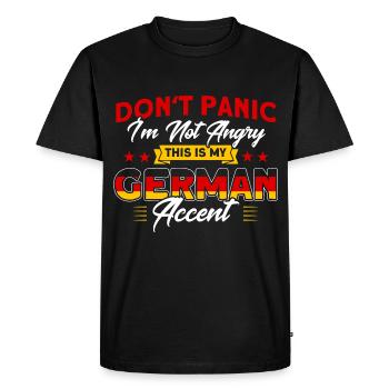 German origin Germany German pride - Men's Premium Organic T-Shirt - black - Front - Nico (187cm)