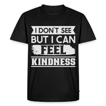 Blindness consciousness Blind by law - Men's Premium Organic T-Shirt - black - Front - Nico (187cm)