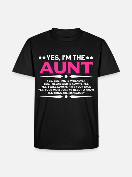 Aunt Aunt Aunt Gift - Men's Premium Organic T-Shirt - black