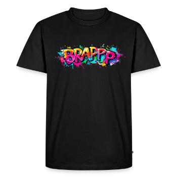 Adrénaline - T-shirt Premium bio Homme - noir - Devant - Nico (187cm)