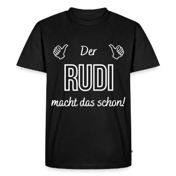 Gentlemen of Rudi is already doing that! Funny saying - Men's Premium Organic T-Shirt - black - Front - Nico (187cm)