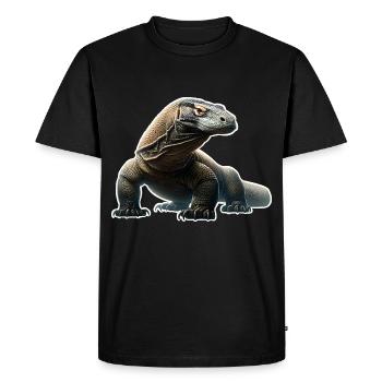 Komodo Dragon - Men's Premium Organic T-Shirt - black - Front - Nico (187cm)