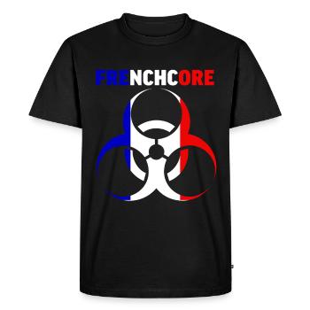 Frenchcore Festival Merch Gabber - Men's Premium Organic T-Shirt - black - Front - Nico (187cm)
