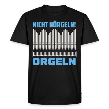 Orgel Organist Orgeler Kirche Organistin Orgelerin - Männer Premium Bio T-Shirt - Schwarz - Vorne - Nico (187cm)